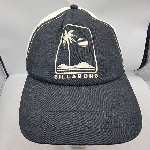 Billabong Aloha Forever Black Trucker Hat Casual Comfort Outdoors Comfort - Picture 1 of 9